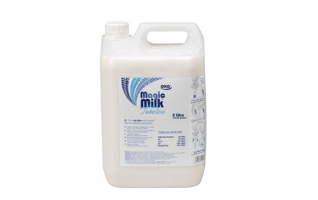 Герметик OKO Magik Milk Tubeless для безкамерних покришок 5L (шприц для заливки в комплекті) опис, фото, купити