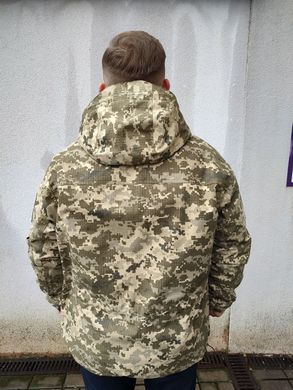 Куртка тактична зимова пиксель на флісі