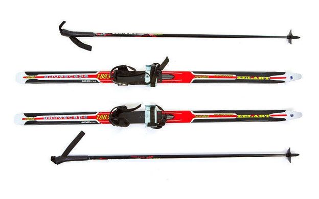 Лыжи беговые в комплекте с палками ZEL SK-1883-120В описание, фото, купить