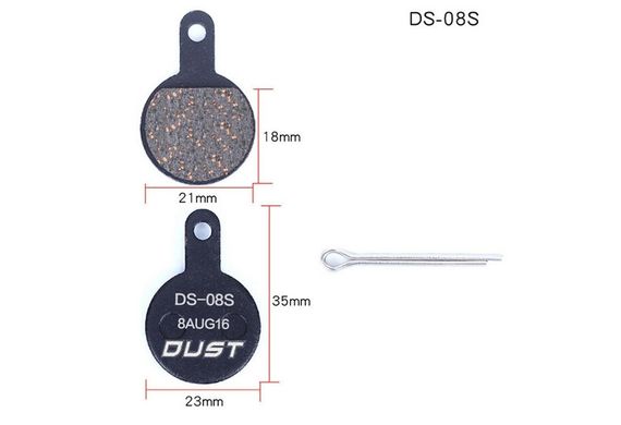Колодки тормозные полуметалл disc DUST DS-08S TEKTRO IOX，Lyra, Novella описание, фото, купить