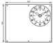 Дошка для крейди з годинником КВТ, 50х60 см фото 4