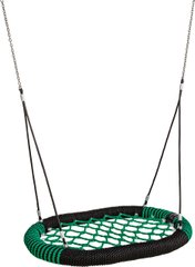Гойдалки Гніздо Oval Pro 100 см * 87 см (4 кольори) Чорний з зеленим опис, фото, купити