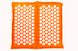 Килимок складаний масаж акупунктурних "Релакс" для стоп 47х43 см помаранчевий фото 1