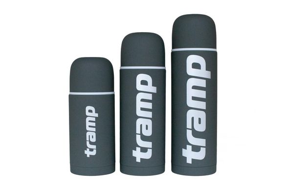 Термос Tramp Soft Touch 1.0 л сірий опис, фото, купити