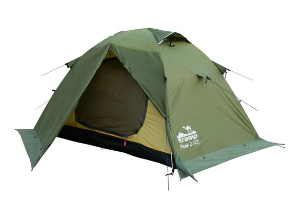 Двухместная экспедиционная палатка Tramp Peak 2 (V2) Зеленая описание, фото, купить