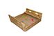 Детская деревянная песочница, 100*100 с крышкой фото 1