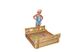 Дитяча дерев'яна пісочниця, 100 * 100 з кришкою фото 5