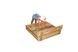 Дитяча дерев'яна пісочниця, 100 * 100 з кришкою фото 7