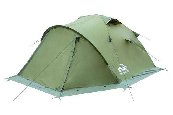 Экспедиционная двухместная палатка Tramp Mountain 2 (V2) Зеленая описание, фото, купить