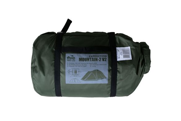 Экспедиционная двухместная палатка Tramp Mountain 2 (V2) Зеленая описание, фото, купить