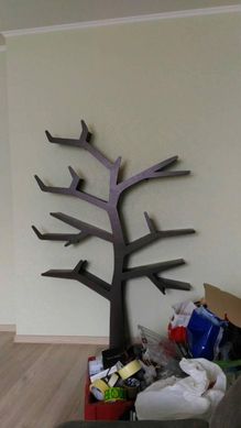 Полка МДФ для книг с подстветкой "Дерево" 1700*1200 см описание, фото, купить