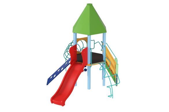Дитячий ігровий комплекс "Вежа з пластиковою гіркою", 1,2 м опис, фото, купити