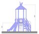 Дитячий ігровий комплекс "Вежа з пластиковою гіркою", 1,2 м фото 4