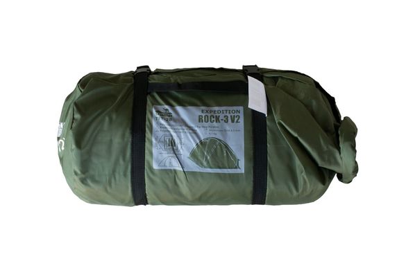 Трехместная экспедиционная палатка Tramp Rock 3 (V2) Зеленая описание, фото, купить